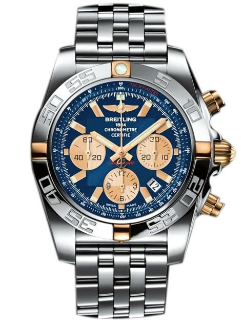 breitling chronomat 44 bi-metal mens watch|breitling chronomat 44 gmt price.